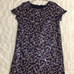 Gap girls Flippy Sequin Short Sleeve Dress